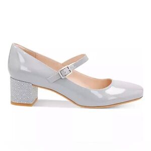 Clarks Chinaberry Pop Block Heel Grey/Blue color Size 9.5